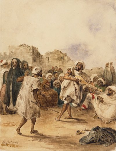 Comédiens ambulants, 1833 - Ferdinand Victor Eugene Delacroix