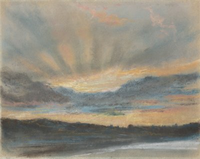 Coucher de soleil, c.1850 - Ferdinand Victor Eugene Delacroix