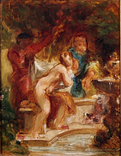 Suzanne au bain - Ferdinand Victor Eugene Delacroix