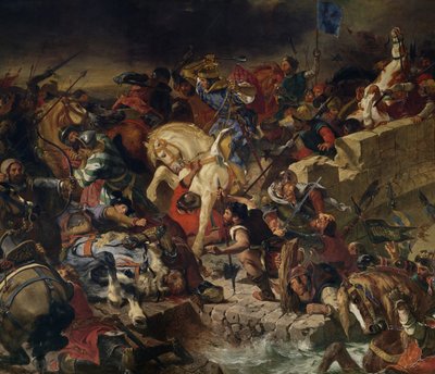 La bataille de Taillebourg, 21 juillet 1242 - Ferdinand Victor Eugene Delacroix