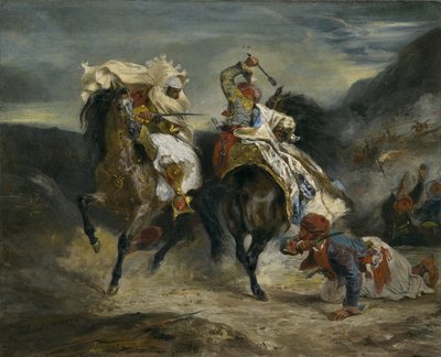 Le Combat du Giaour et Hassan, 1826 - Ferdinand Victor Eugene Delacroix