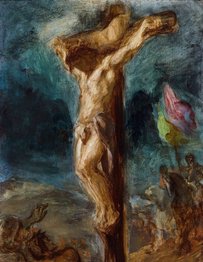 La Crucifixion par Eugène Delacroix (1798-1863) - Ferdinand Victor Eugene Delacroix