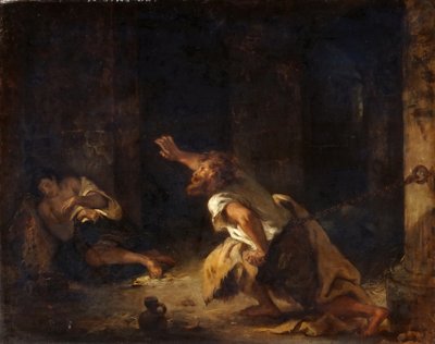 Le Prisonnier de Chillon - Ferdinand Victor Eugene Delacroix