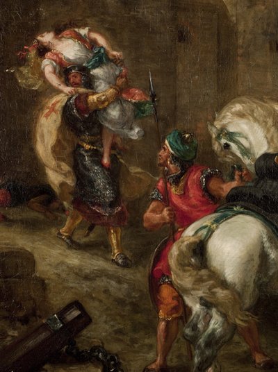Le viol de Rebecca - Ferdinand Victor Eugene Delacroix