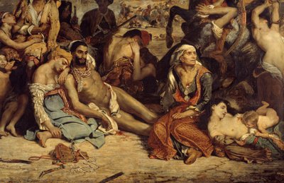 Les massacres de Scio (détail) - Ferdinand Victor Eugene Delacroix
