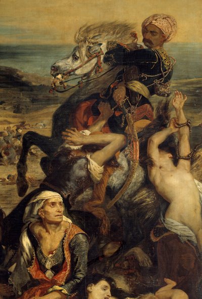 Les massacres de Scio. Scène représentant la guerre d