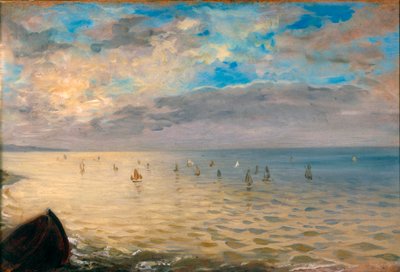 La mer vue des hauteurs de Dieppe - Ferdinand Victor Eugene Delacroix