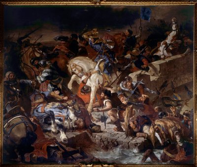 Vue de la bataille de Taillebourg - Ferdinand Victor Eugene Delacroix