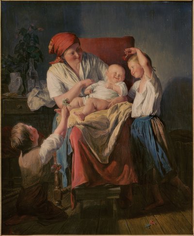 Bonheur maternel - Ferdinand Waldmüller