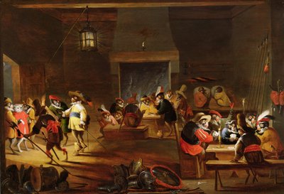 Singes dans une taverne - Ferdinand van Kessel