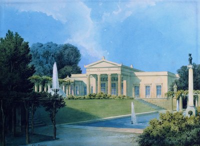 Vue de Charlottenhof depuis le jardin - Ferdinand von Arnim