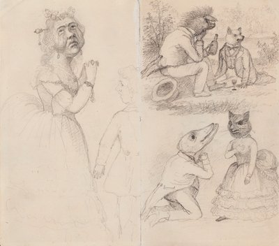 Caricatures - Ferdinand von Wright