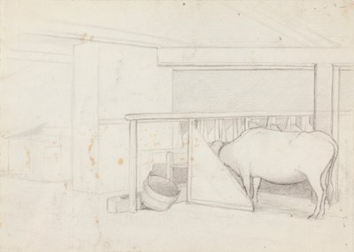 Un veau dans un arbre fendu - Ferdinand von Wright