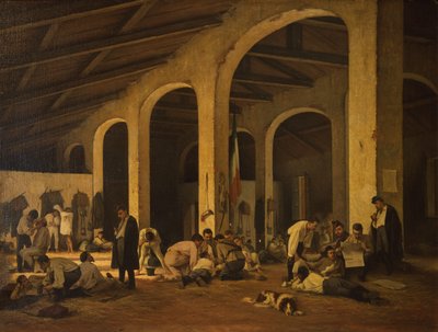 Artistes volontaires toscans à la caserne de Modène - Ferdinando Buonamici
