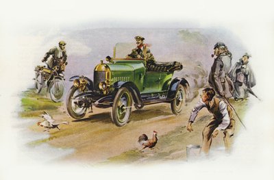 Morris Oxford 10cv (lithographie couleur) - Ferdinando Tacconi