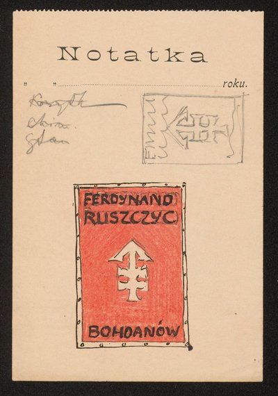 Exlibris Ferdynanda Ruszczyca - Entwurf - Ferdynand Ruszczyc