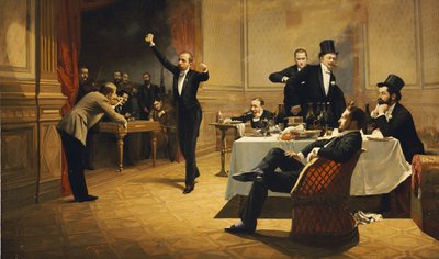 Le dîner, 1837 - Ferencz Paczka