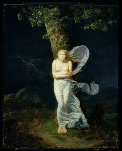 Jeune Femme Surprise par une Tempête, 1799 - Fereol Bonnemaison