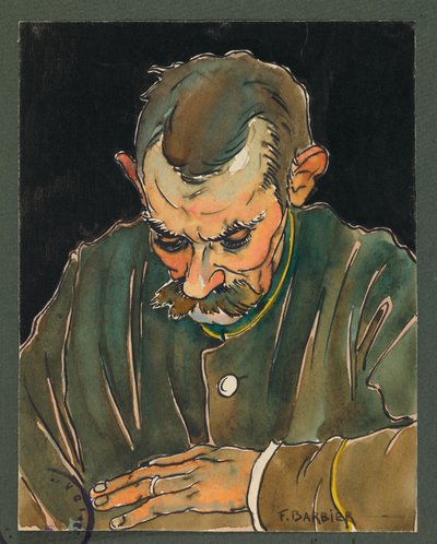 Phongeron lit la lettre de sa femme, Gustrow - Fernand Barbier
