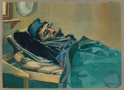 Portrait de Brossard revant du pays, Gustrow - Fernand Barbier