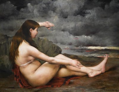 La fille qui regarde la mer - Fernand Cormon