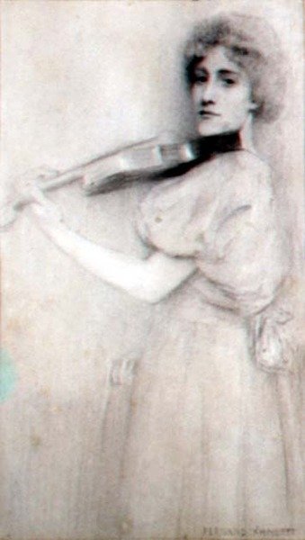 Un violoniste - Fernand Khnopff