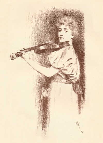 Un violoniste, vers 1898 - Fernand Khnopff