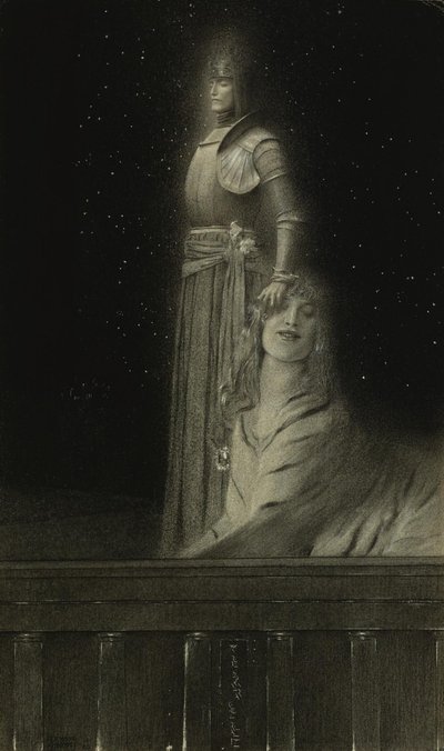 Avec Verhaeren : Un Ange, 1889 - Fernand Khnopff