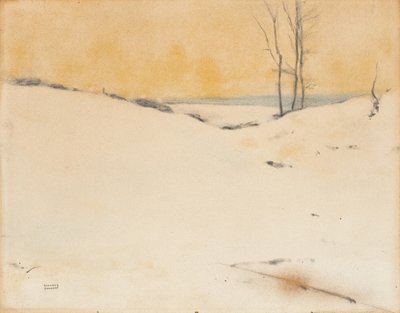 Dans la neige, c.1916 - Fernand Khnopff