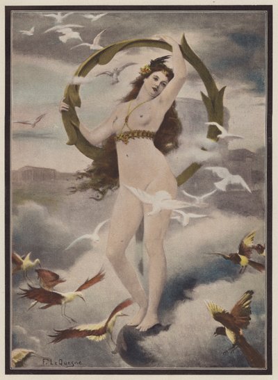 Femme entourée d