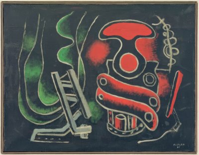 Komposition mit Korkenzieher von Fernand Leger