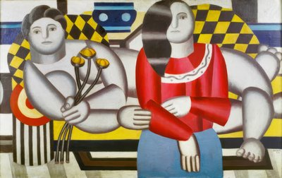 « Femme tenant des fleurs » (Femme tenant des fleurs) - Fernand Leger
