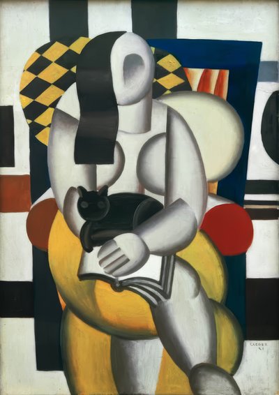 Frau mit Katze von Fernand Leger