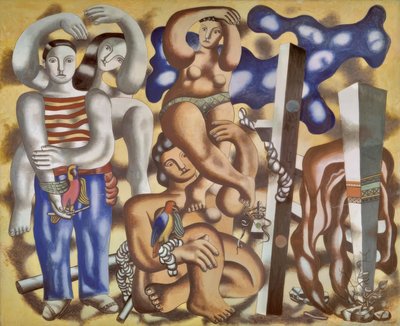 Composition avec deux perroquets - Fernand Leger