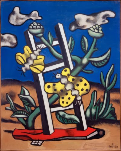 Papillons sur une échelle - Fernand Leger