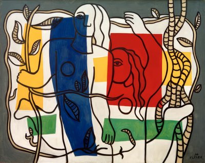 Deux femmes avec des fleurs - Fernand Leger