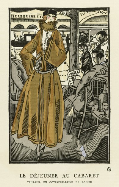 Le Déjeuner au Cabaret, pub. 1921 - Fernand Siméon