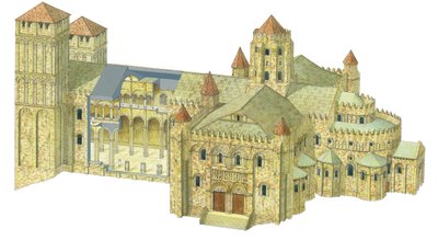 Cathédrale romane de Saint-Jacques-de-Compostelle. Reconstruction. Espagne - Fernando Aznar Cenamor