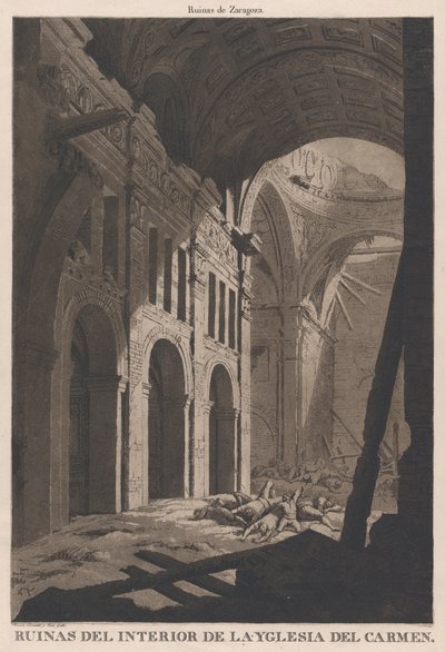 Vue des ruines de l