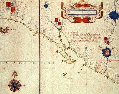Carte du Mexique et de la Basse-Californie, d