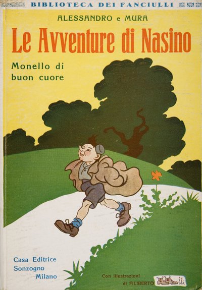 Couverture de Le Avventure di Nasino, Monello di buon cuore par Alessandro e Mura, c.1920 - Filiberto Scarpelli