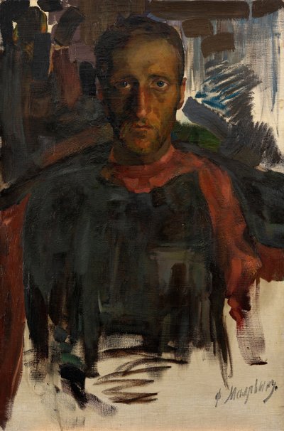 Portrait du poète Nikolaï Goumiliov 1886-1921 - Filipp Andreevic Maljavin