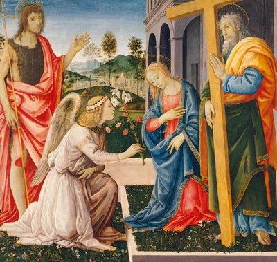 Annonciation et Saints, par Filippino Lippi, huile sur toile - Filippino Lippi