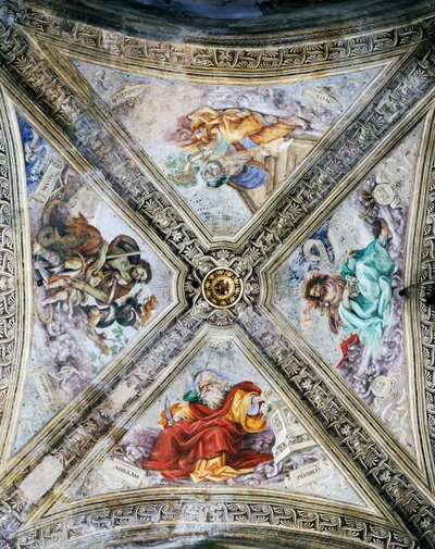 Fresques de Filippino Lippi sur le dôme, Chapelle Strozzi, Église Santa Maria Novella, Florence, Italie - Filippino Lippi