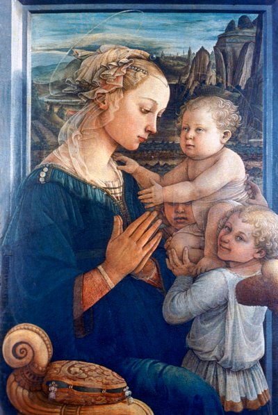 Madone et enfant avec des anges, c1455 - Filippino Lippi