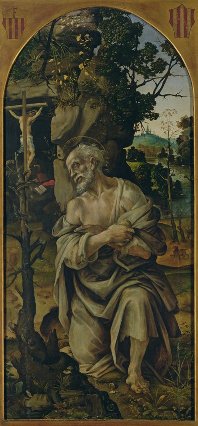 Saint Jérôme en pénitence, vers 1480 - Filippino Lippi