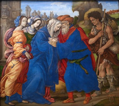 La Rencontre de Joachim et Anne devant la Porte Dorée de Jérusalem - Filippino Lippi