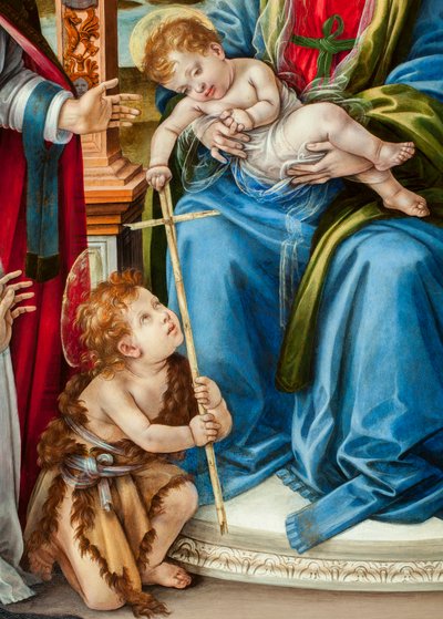 Vierge avec enfant et Saint Jean-Baptiste, Saint Martin et Sainte Catherine d