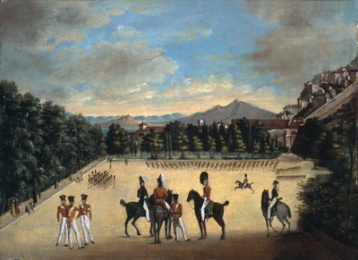 Troupes britanniques en parade à une station méditerranéenne, peut-être Corfou - Filippo Benucci