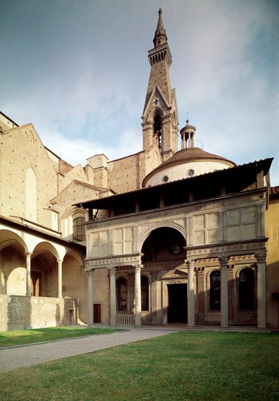 Vue de la chapelle des Pazzi par Filippo Brunelleschi (1377-1446) - Filippo Brunelleschi